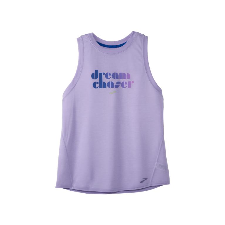 Brooks Women's Empower Her Distance Graphic Running Tank Top - Violet Pulse/Lavender Purple (KYMH534